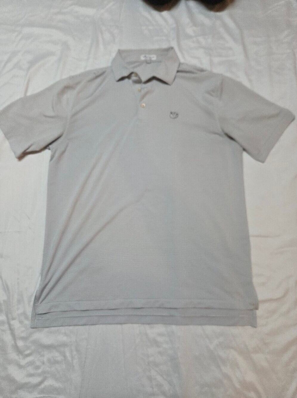 Peter Millar Summer Comfort Light Gray Polo Shirt
